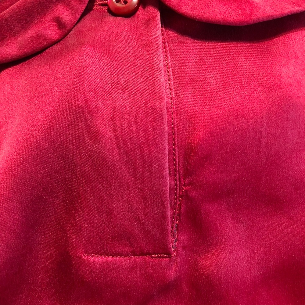 Janie and Jack 2T Silk red blouse - Picture 5 of 6